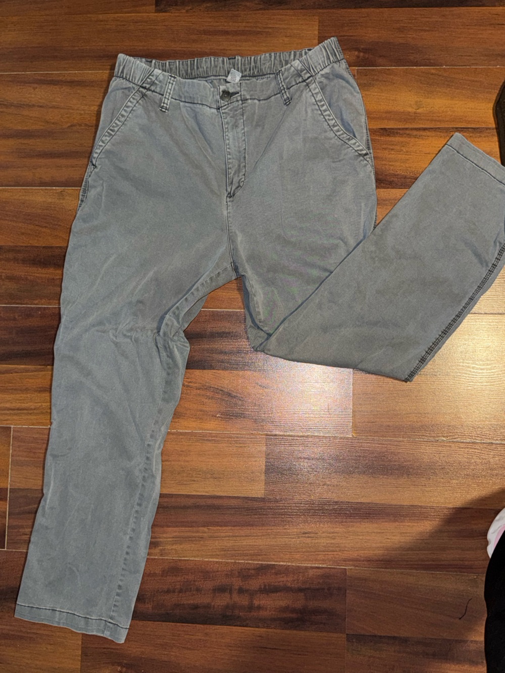 Old Navy OG Chinos Straight-Leg Pants in Washed Gray